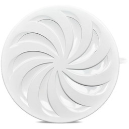 Kratka okrągła regulowana biała fi 80 - 160