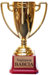 Puchar plastikowy Najlepsza babcia - 18 cm