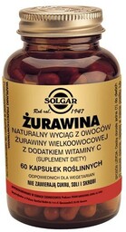 SOLGAR Naturalna Żurawina Wielkoowocowa, 60 kapsułek