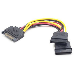 Gembird Kabel SATA (M)->SATA(F)X2 15cm