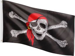 FLAGA PIRACKA BANDERA PIRATÓW 120x80 CM NA MASZT