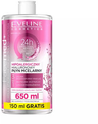 Eveline Facemed+, hialuronowy płyn micelarny 3w1, 650ml