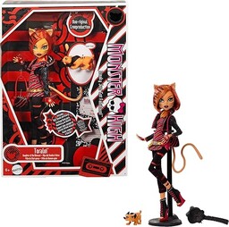 Monster High Toralei Reprodukcja Lalka kolekcjonerska z podstawką,