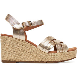 Espadryle Clarks Sabina Strap 26181463 Złoty