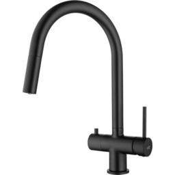 Blue Water Cyrus Czarny mat Trójdrożna bateria kuchenna