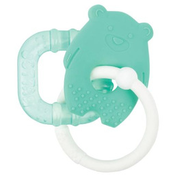 NATTOU Gryzak silikonowy i chłodzący Zielony miś, 1