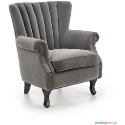 Fotel TITAN Velvet Halmar Szary
