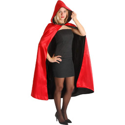 Cape Cloak domino reversible with hood (One size