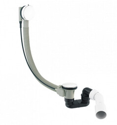 OMNIRES TK104-PLUS-3.35+64-SBP Syfon wannowy przelewowo-odpływowy, z automatycznym korkiem.