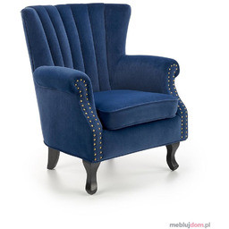 Fotel TITAN Velvet Halmar Granatowy