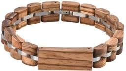 Bransoletka drewniana Niwatch Steelcrest zebrawood