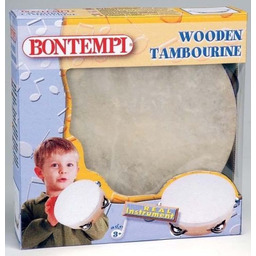 Tamburyn klasyczny dla dzieci, drewniany, Bontempi