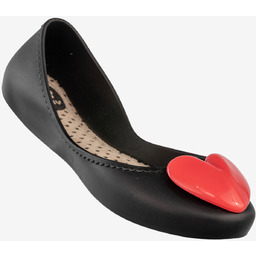 Baleriny Damskie Buty Wsuwane Z Serduszkiem Półbuty Zapachowe