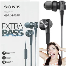 Słuchawki dokanałowe Sony MDR-XB75AP Extra BASS Hit