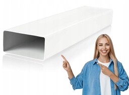 Kanał Płaski Telewizyjny Na Kable Maskownica 110X55X1500Mm Biały