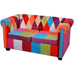 Edinos Patchwork sofa chesterfield dwuosobowa F2-H19