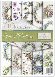 ITD Collection Papier do decoupage Spring Wreath, 21