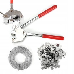 Plombownica Zaciskacz Szczypce+ Plomba Plomby Ołowiane Okrągłe 180SZT