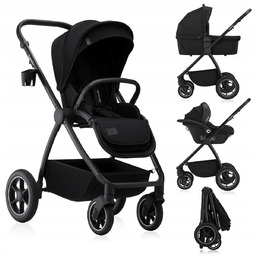 Wózek wielofunkcyjny 3w1 spacerówka + gondola XL fotelik