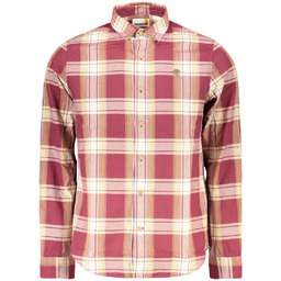 TIMBERLAND MĘSKA KOSZULKA Z DŁUGIM RĘKAWEM, CZERWONA