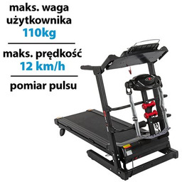 ENERO FIT Bieżnia elektryczna W500 z masażerem 12km/h