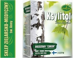 KSYLITOL 250g BRZOZOWY CUKIER Z FINLANDII