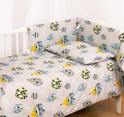 BabyMatex Pościel 100x135 Trendy lot balonem z ochraniaczem