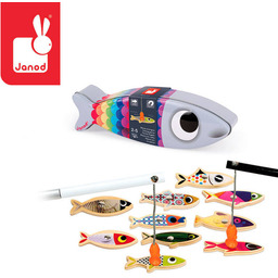 Magnetyczny zestaw dla dzieci Rybki J08209-Janod, gra zręcznościowa