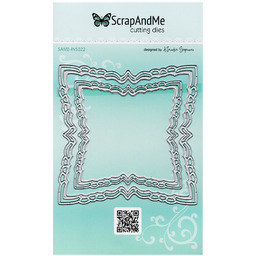 Wykrojnik do papieru - Scrapandme - Ozdobne kwadraty