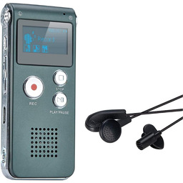 Dyktafon Cyfrowy Rejestrator Dzwieku Odtwarzacz MP3 8 Gb