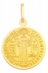 Złoty Medalik św. Benedykt pr 585