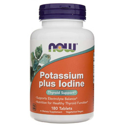 Now Foods Potas + Jod - Suplement diety,