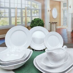 Ćmielów Rococo 0001 Zestaw Serwis Obiadowy 45 sztuk