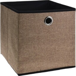 Tekstylne pudełko do przechowywania Pantano brązowy, 30 x