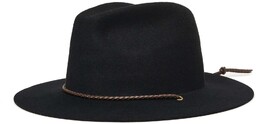 kapelusz BRIXTON - Freeport Fedora Black (BLACK) rozmiar: