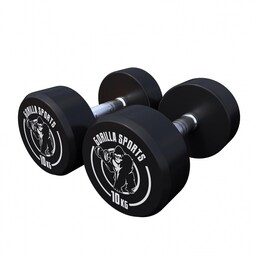 2x10 kg Hantle stałe żeliwne gumowane