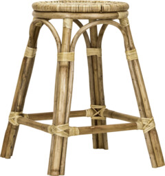 House Doctor - Ręcznie pleciony stołek z trzciny