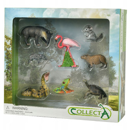 Collecta. Zestaw 8 dzikch zwierząt