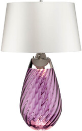 Elstead Lighting Lampa stołowa z abażurem Lena LENA-TL-L-PLUM-OWSS