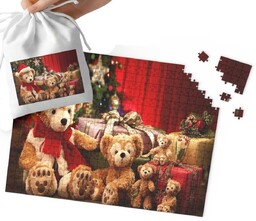 Puzzle - Boże Narodzenie Misie Święta Świąteczne Wzory