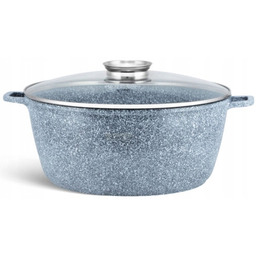 Duży Garnek Marmurowy z Dozownikiem Aroma Knob 10L/32cm