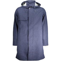 NIEBIESKI PŁASZCZ MĘSKI K-WAY