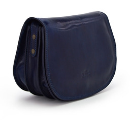 Listonoszka skórzana półksiężyc klasyczna torebka