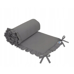 Uniwersalny ochraniacz z falbanką do łóżeczka niem