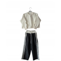 komplet dres dla dziewczynki bluza szerokie spodnie, r.