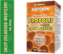 PROPOLIS PLUS CYNK I ACEROLA 60 Tabletek