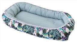 Babymatex Gniazdko niemowlęce Prestige kokon 55x80 liście zielone