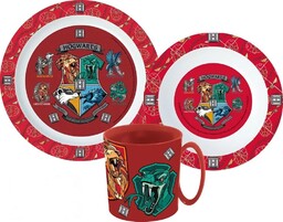 Zestaw Obiadowy Talerz Miska Kubek Harry Potter