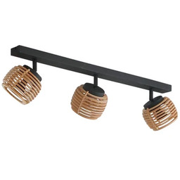 Lindby - Ediz 3 Lampa Sufitowa Wood/Black