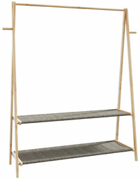 Edinos Nowoczesny na ubrania wieszak z półkami 132cm